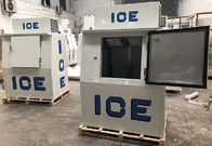 Recipiente solido dritto di immagazzinamento nel ghiaccio del congelatore della porta del dispositivo di raffreddamento del ghiaccio della stazione di servizio