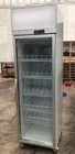 Dispositivo di raffreddamento verticale della bevanda della singola porta del supermercato del frigorifero dell'esposizione della bevanda