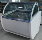 L'auto del congelatore di frigorifero dell'esposizione di Gelato di 12 pentole disgela il materiale di base del tipo inossidabile/di marmo