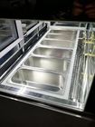 Il congelatore di vetro curvo 16 della vetrina del gelato filtra il colore su misura 1510*1100*1280mm