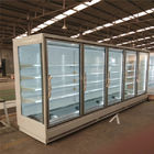 Tipo commerciale refrigeratore aperto raffreddato verticale di spaccatura di refrigerazione del supermercato dell'armadietto di esposizione