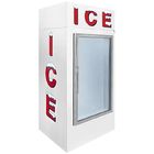 Il merchandiser insaccato del ghiaccio, congelatore di vetro di stoccaggio della borsa del dispositivo di raffreddamento del ghiaccio della porta di -15℃ con l'auto disgela