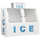 Le doppie porte inclinate ghiacciano il merchandiser per ghiaccio insaccato stazione di servizio stroaged