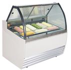 Pentola di raffreddamento veloce verticale del congelatore 10*1/3 della vetrina del gelato