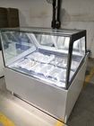 Vetrina commerciale del congelatore di Gelato del frigorifero dell'esposizione del gelato del portello scorrevole