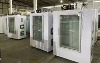Congelatore di vetro dell'interno di immagazzinamento nella borsa per il ghiaccio della porta dei contenitori di stoccaggio grandi commerciali del ghiaccio