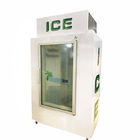 Congelatore di vetro dell'interno di immagazzinamento nella borsa per il ghiaccio della porta dei contenitori di stoccaggio grandi commerciali del ghiaccio
