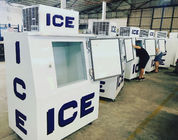Merchandiser insaccato porta inclinata all'aperto all'ingrosso di immagazzinamento nel ghiaccio