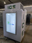 Merchandiser di vetro commerciale di immagazzinamento nel ghiaccio della porta con il raffreddamento del fan