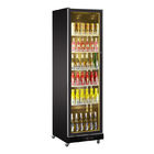 frigorifero di vetro pieno della bevanda dell'esposizione 400L, dispositivo di raffreddamento verticale della birra con le luci del LED