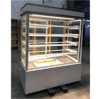 Vetrina di vetro del forno verticale, tipo di raffreddamento dello scaffale del frigorifero 4 della bibita del fan