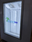 Dispositivo di raffreddamento di vetro commerciale del cubetto di ghiaccio del congelatore di immagazzinamento nel ghiaccio della porta da vendere