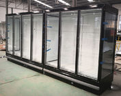 Refrigeratori aperti di refrigerazione commerciale del supermercato con la porta di vetro