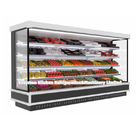 Refrigeratore aperto dritto dell'esposizione della bevanda della cortina d'aria dell'esposizione del supermercato della Multi-piattaforma aperta commerciale del frigorifero
