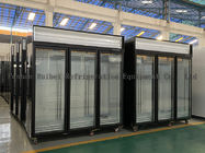 Prodotti congelati verticalmente congelatore dell'esposizione da 1500 litri con la porta di vetro