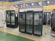Supermercato Refridgerators del contenitore per esposizione del congelatore verticale delle porte di -22C 3 e congelatori