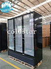 Congelatore commerciale dell'esposizione delle porte dei supermercati 3, congelatore di vetro disgelato della porta