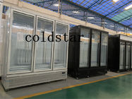 Contenitore per esposizione più fresco dritto della bevanda fredda di vetro della porta del frigorifero del supermercato di 2~8℃ R290