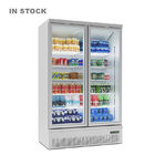 La porta di vetro del dispositivo di raffreddamento commerciale della bevanda ha refrigerato il frigorifero dell'esposizione della vetrina