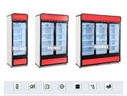Refrigeratore di vetro dell'esposizione delle bevande di Ruibei del frigorifero delle porte fredde della vetrina 3