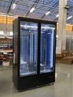 Doppio frigorifero di vetro del congelatore dell'esposizione della bevanda della porta della fabbrica con buona qualità per il supermercato