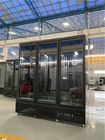 fan di vetro della porta 1500L che raffredda il congelatore verticale della vetrina del supermercato dritto commerciale del frigorifero