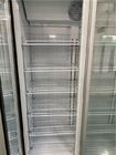 Il frigorifero dritto dei migliori multi delle porte dell'esposizione della vetrina dispositivi di raffreddamento di vetro commerciali della bevanda da vendere
