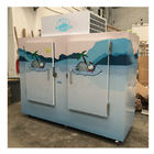 Merchandiser all'aperto del ghiaccio, grandi contenitori del frigorifero di immagazzinamento nel ghiaccio della doppia porta