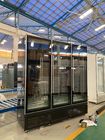 Congelatore di vetro verticale della porta del frigorifero dell'esposizione dell'alimento congelato -18~-22° del congelatore del supermercato