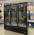 Congelatore verticale di vetro della porta dell'esposizione 3 del gelato del manzo di raduno del supermercato -22 centigradi di gradi