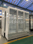 1600L 5 - dispositivo di raffreddamento dritto della porta di vetro del contenitore per esposizione del frigorifero della bibita di strato