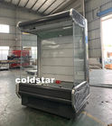 Refrigeratore aperto dritto dell'esposizione della bevanda della cortina d'aria della multi piattaforma commerciale