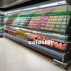 Dispositivo di raffreddamento di aria di verdure del refrigeratore dell'esposizione della parte anteriore aperta dritta del supermercato