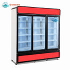 Congelatore di vetro dritto commerciale dell'esposizione del gelato della vetrina del congelatore della porta di -22C