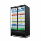 frigorifero più fresco porte dell'esposizione dritta commerciale di vetro della bevanda di 2