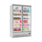 Congelatore dell'esposizione dell'alimento congelato supermercato di vetro dritto del frigorifero della porta di -22C