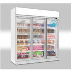Fan che raffredda il frigorifero di vetro della vetrina del supermercato della porta del congelatore commerciale verticale