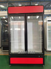 Congelatore verticale industriale della porta di vetro dell'alimento congelato supermercato 3