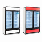 Congelatore di vetro della porta della bevanda della vetrina della vetrina dritta fredda del supermercato