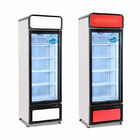 congelatore dritto dell'esposizione del singolo della porta 450L della bevanda dispositivo di raffreddamento di vetro commerciale della vetrina