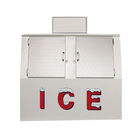 Il Merchandiser all'aperto commerciale del ghiaccio del cubo ha insaccato il recipiente di immagazzinamento nel ghiaccio