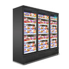 Congelatore commerciale dell'esposizione delle porte dei supermercati 3, congelatore di vetro disgelato della porta