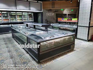 Congelatore refrigerato supermercato della carne fresca dell'isola dell'esposizione