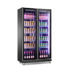 Dispositivo di raffreddamento dritto commerciale del frigorifero dell'esposizione della birra della bevanda dell'attrezzatura di refrigerazione