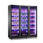 Dispositivo di raffreddamento dritto della bevanda della bottiglia di vetro del frigorifero di vetro della porta del nero del refrigeratore di Antivari della birra