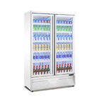 Dispositivo di raffreddamento dritto della bevanda dell'esposizione del frigorifero porta verticale commerciale della vetrina della singola