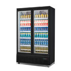 Contenitore per esposizione della bevanda refrigerato montante di vetro del frigorifero della bevanda di energia della porta due