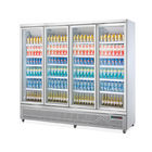 Vetrina di vetro refrigerata commerciale del frigorifero della porta dei dispositivi di raffreddamento della bevanda