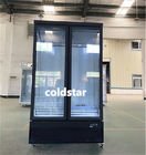 Dispositivo di raffreddamento verticale della bevanda del frigorifero dell'esposizione della porta di vetro commerciale