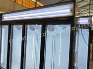 Personalizzi il congelatore verticale dell'esposizione della vetrina della carne del supermercato